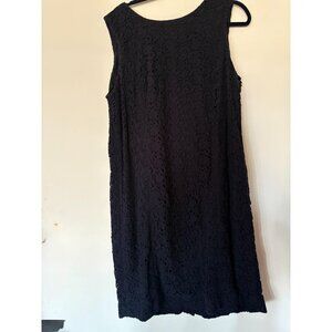 Navy Blue Talbots Lace Shift Dress Size 18W